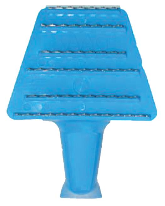 Heavy-Duty Blue Plastic Fish Scaler
